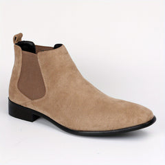 Men's Chelsea Boots Dress Casual Ankle Boots Slip On Shoes For Camping