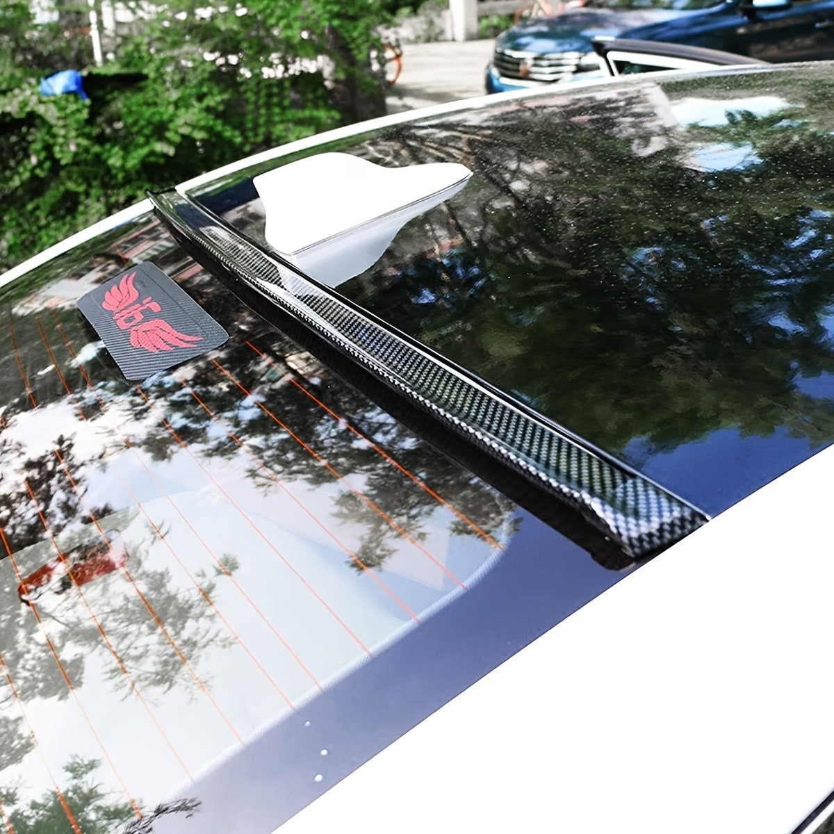 9ft Carbon Fiber Trunk Spoiler Lip Kit Rear Spoiler Universal Fit For Most Cars