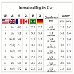 2 Pcs Women Wedding Ring Set Romantic Bride Engagement Rings Size 5 11