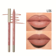 3 Pcs Nude Lip Liner Set Matte Finish with Matching Smooth Lip Liner