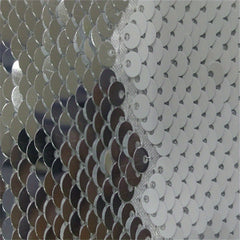 1pc 5mm Reversible Fish Scale Sequin Backdrop Fabric 1 Yards 49inch
