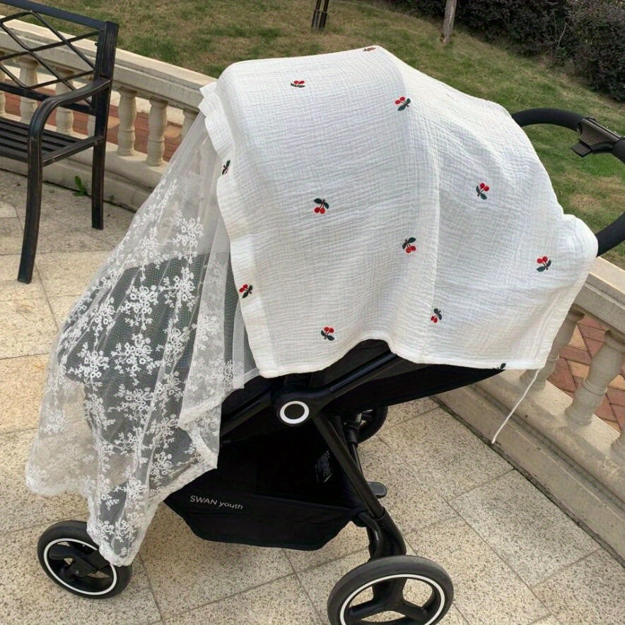 Breathable Mosquito Net & Sunshade Cover for Baby Safety