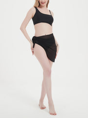 Sexy Beach Cover Up Wrap Ruched Knot Side Sarong