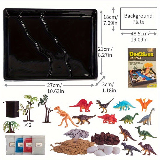 Dinosaur Playset DIY Habitat Kit Encourages Imagination & More