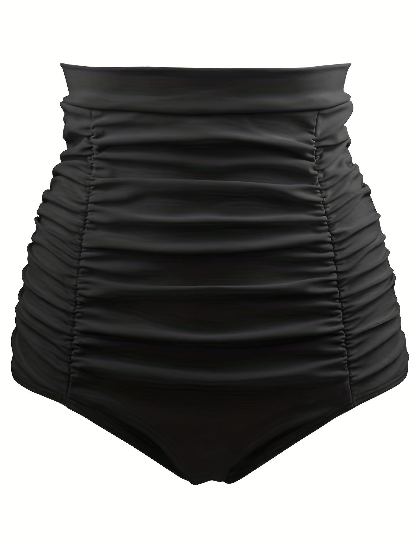 Ruched High Waist Swim Panty