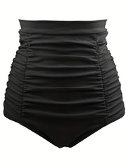 Ruched High Waist Swim Panty
