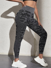 Camo Print Slim Fit Yoga Leggings