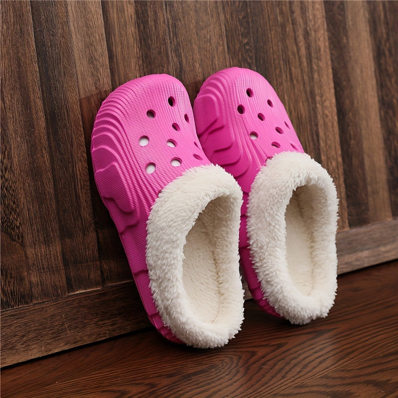 Women's Winter Plush Outwear Clogs - Warm & Stylish