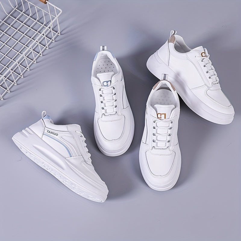 Women's Platform Low Top Lace Up Skate Shoes