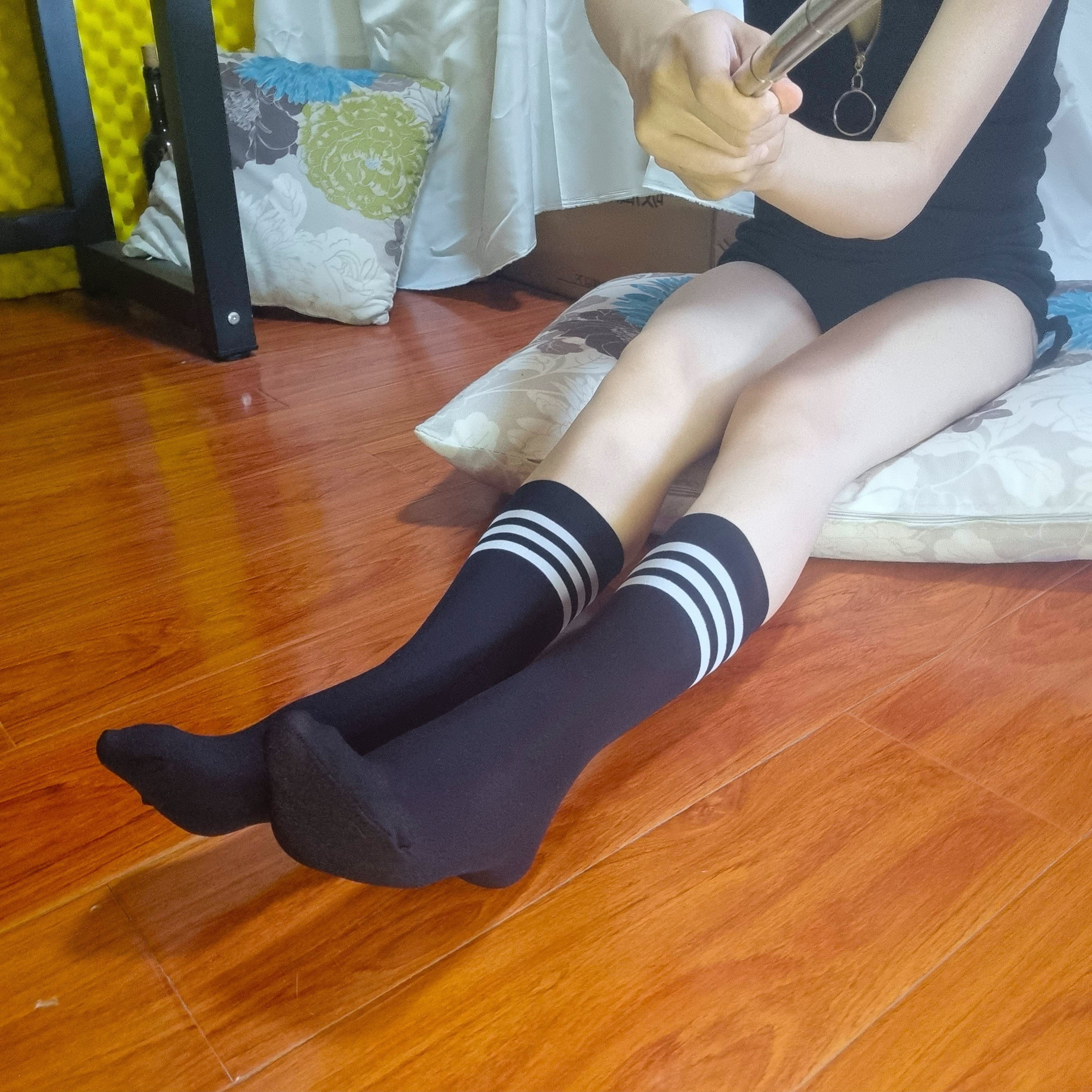4 Pairs Striped Crew Socks - Comfy & Breathable College Style Socks