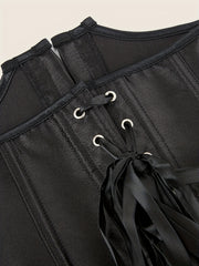 Strapless Corset Bustier Lace Up Body Shaper Women's Lingerie