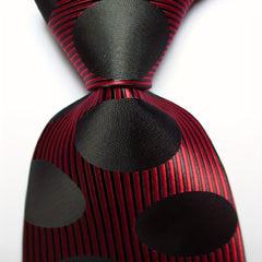 Men's Polka Dots Pattern Wide Necktie - Great Gift for Men