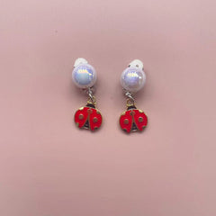 Girls Sequin Cartoon Balloon Rainbow Ear Clips Jewelry Gift For Girls Birthday