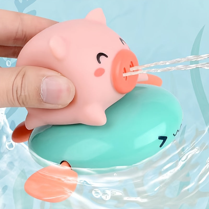 Water Toy Piggy Riding Flying Fish 1 Year Old Bathroom Toys