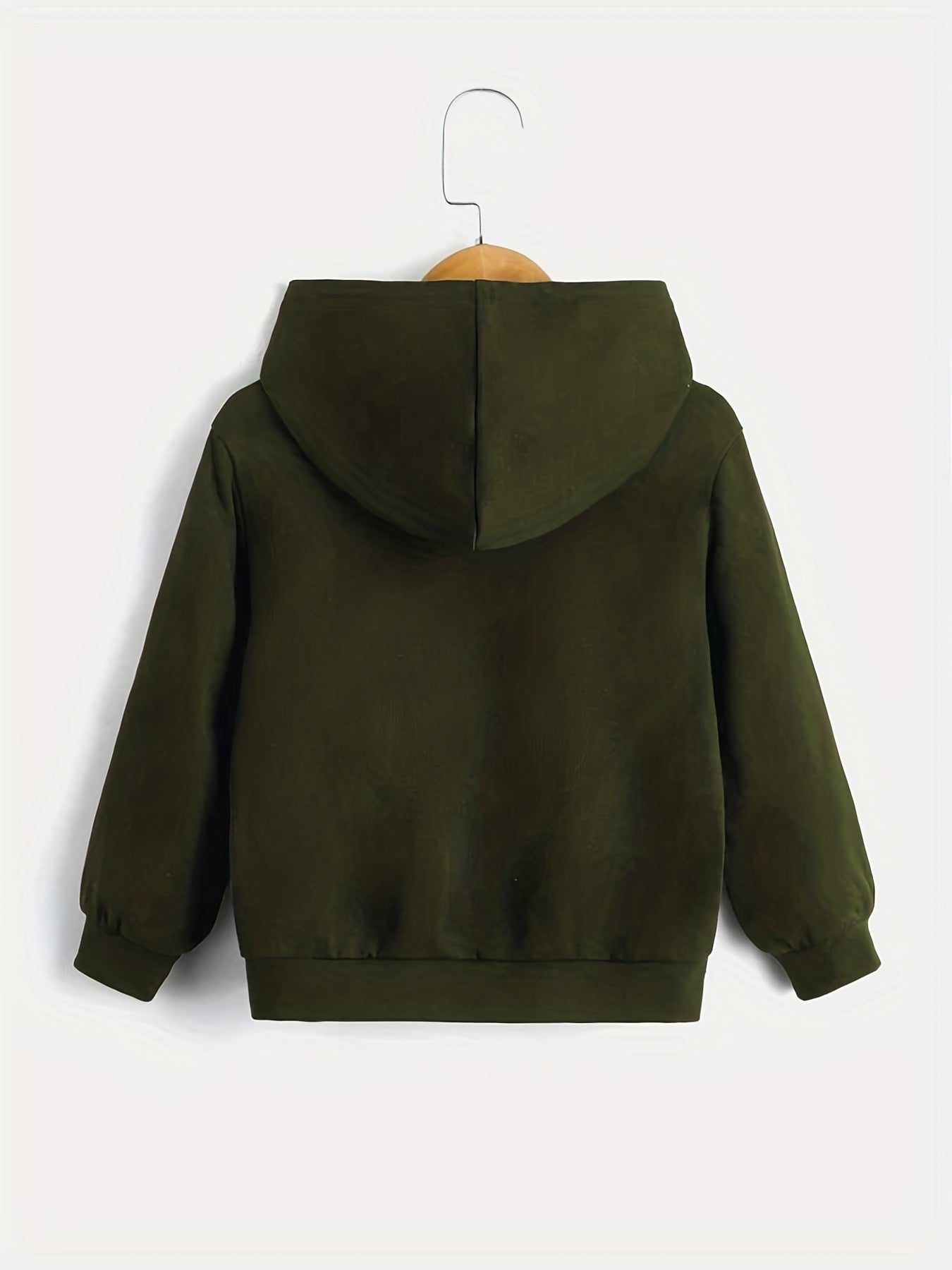 Boys Cartoon Car & Letter Print Hooded Sweatshirt