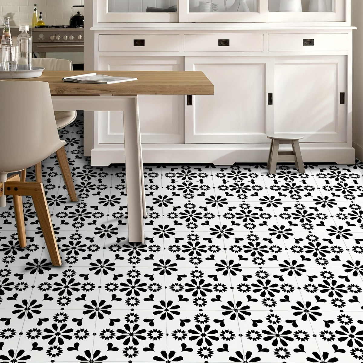 9pcs Moroccan Style Tile Sticker for Home Decor