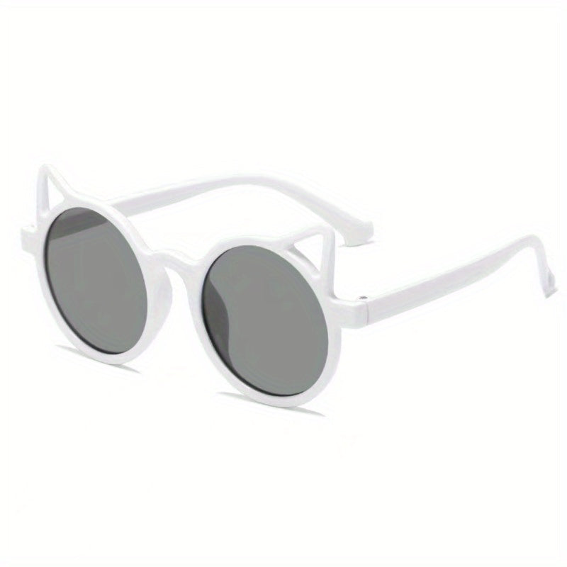 Cat Ear Round Sunglasses UV Protection for Kids