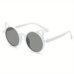 Cat Ear Round Sunglasses UV Protection for Kids