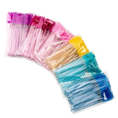 50Pcs Disposable Crystal Eyelashes Brush Comb