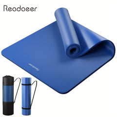 Thicken Yoga Mat w/ Carrying Bag & Strap Non Slip Fitness Mat 72x24x0.4in