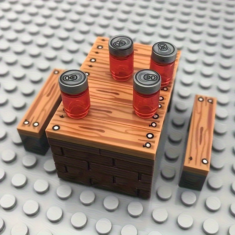 20pcs MOC Scene Toys Wooden Board Accessory