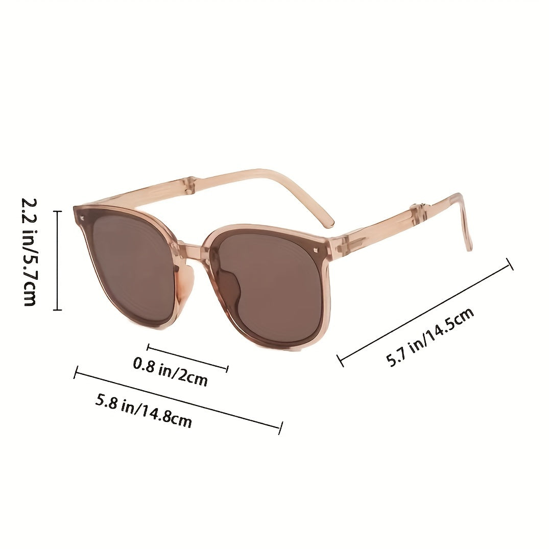 Foldable Sunglasses UV400 Casual Anti Glare Glasses