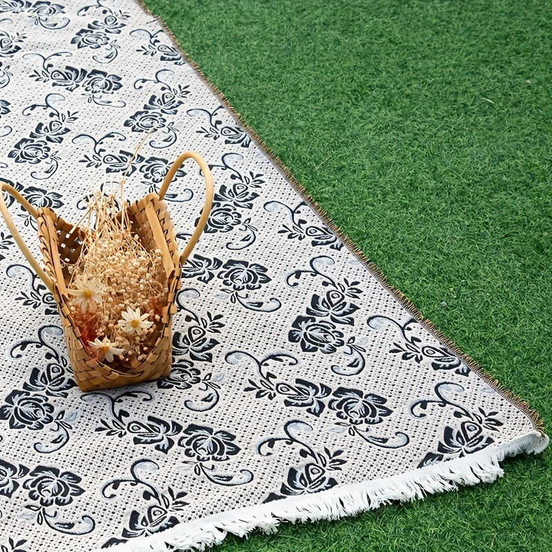 Waterproof Rose Dyed Picnic Mat for Outdoor Activities