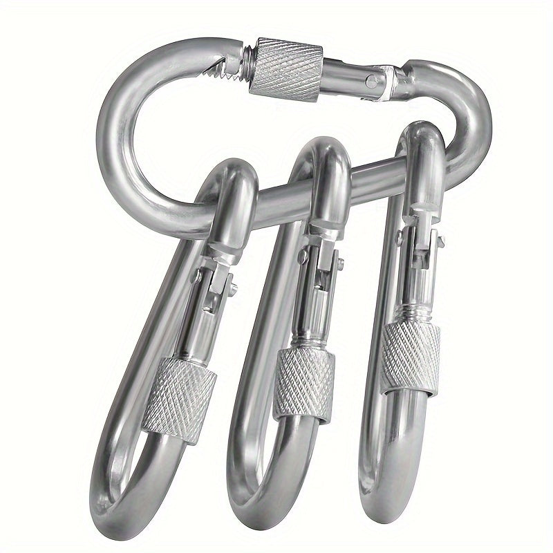 Safety Snap Buckle Spring Hook Key Chain Key Ring for Outdoor Camping Hiking