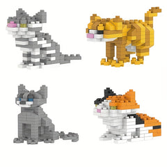 Feline Friends Building Blocks Set for Kids Ages 6