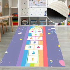 Kids Hop & Count Hopscotch Soft Anti-slip Carpet Rug