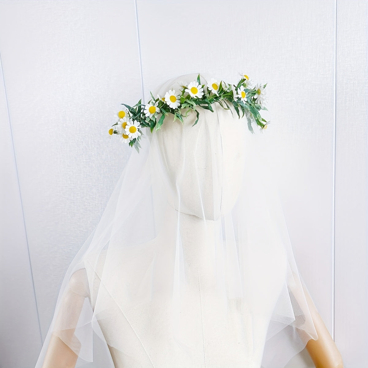 Bridal Mesh Veil Headband Wedding Hair Accessory