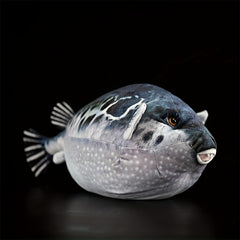 Realistic Puffer Fish Plush Toy Soft Stuffed Animal with Unique Texture