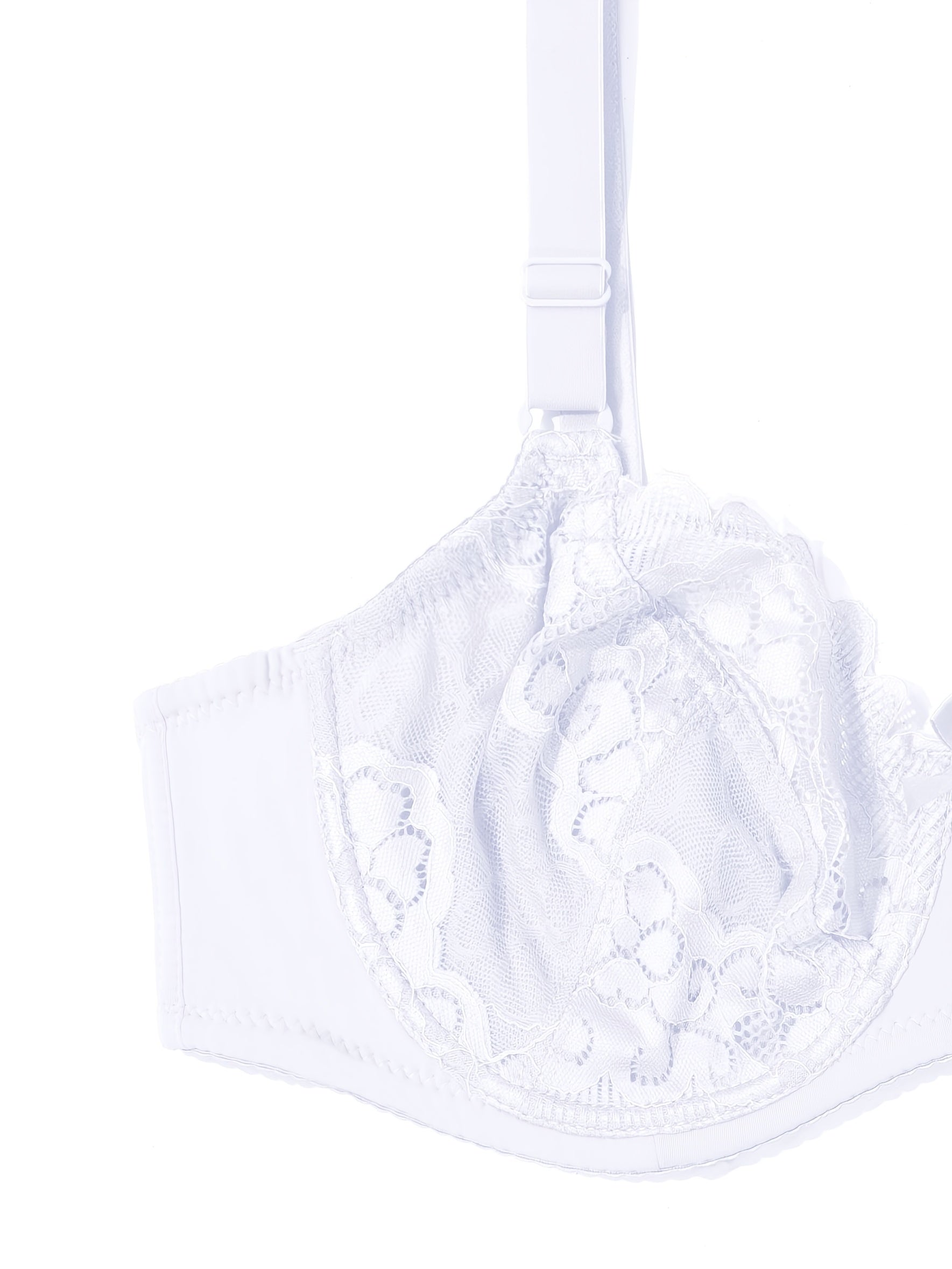 Contrast Lace Underwire Bra