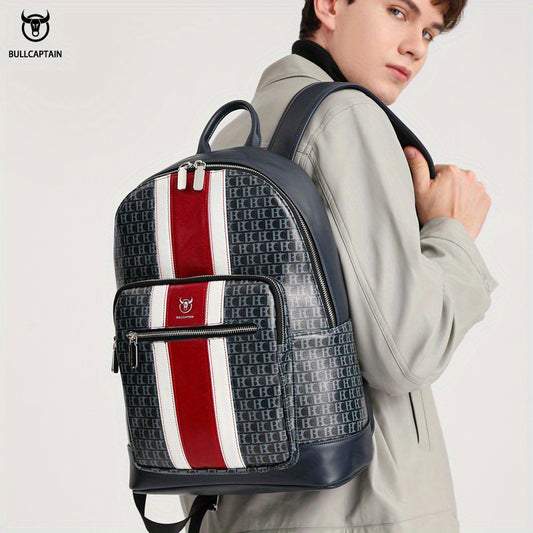Ox Leather Men's Casual Backpack Water resistant Travel Bag