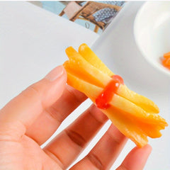 Tomato Sauce French Fries Earrings DIY Accessories Food Display Models