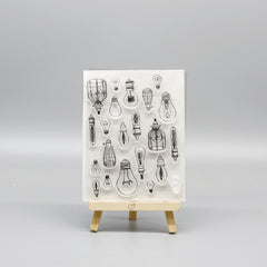 Light Bulb Cartoon Stamp for Kids