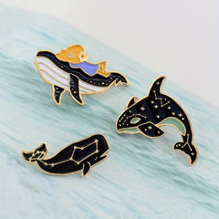 Whale Pin for Backpack Hat Clothes & Jewelry Perfect Gift for Boys & Girls