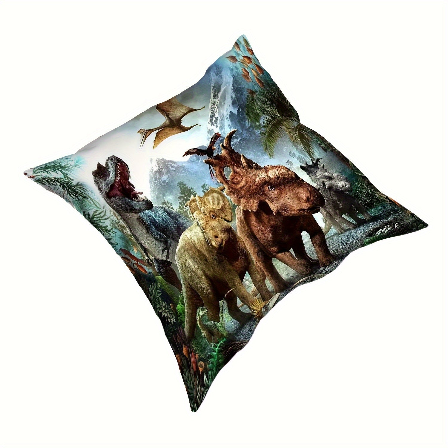 4PCS Dinosaur Pattern Pillow Covers for Home Decoration