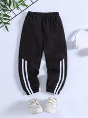 Boys Casual Elastic Waist Cargo Pants Jogger Pants With Pocket