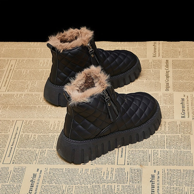 Women's Non slip Thickened Medium Tube Snow Boots