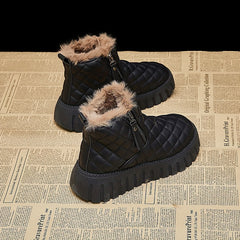 Women's Non slip Thickened Medium Tube Snow Boots
