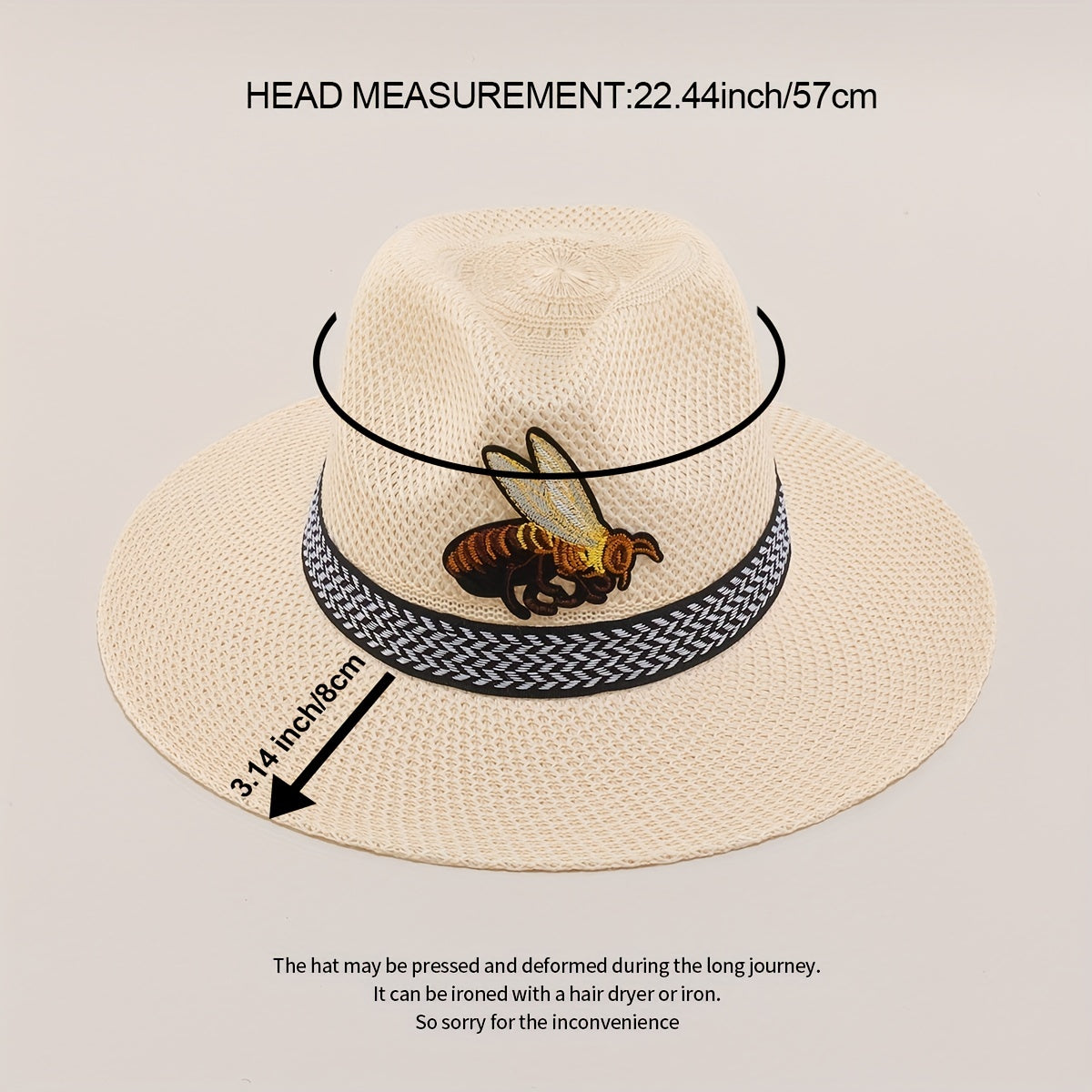 Outdoor Cowboy Hat Mens Summer Sun Hat Sun Protection Big Brim Straw Hat