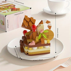 163pcs Small Particle Party Cake Building Blocks Toy Set