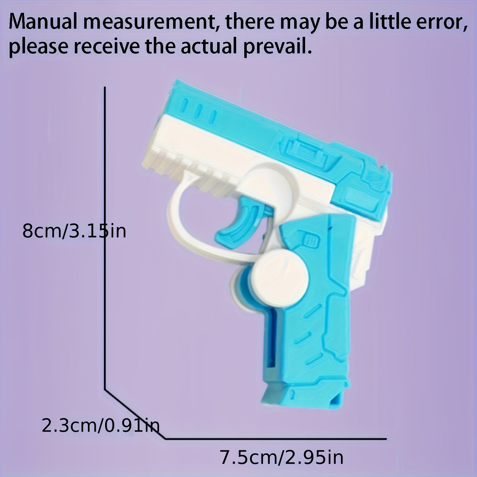 Mini Finger Spinning Toy Bore Gun Fidget Spinner Dual Function Toy
