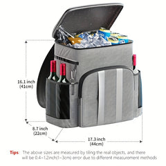 Large Capacity Refrigerated Insulation Backpack Leakproof Picnic Bag