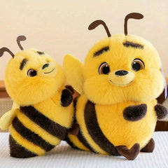 Big Eyed Bee Furry Plush Toy Room Decoration Ornament