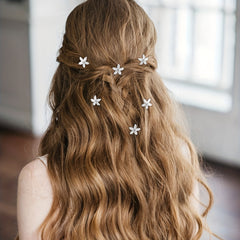 10 Pcs Mini Flower Hair Clips Decorative Hair Accessories For Girls