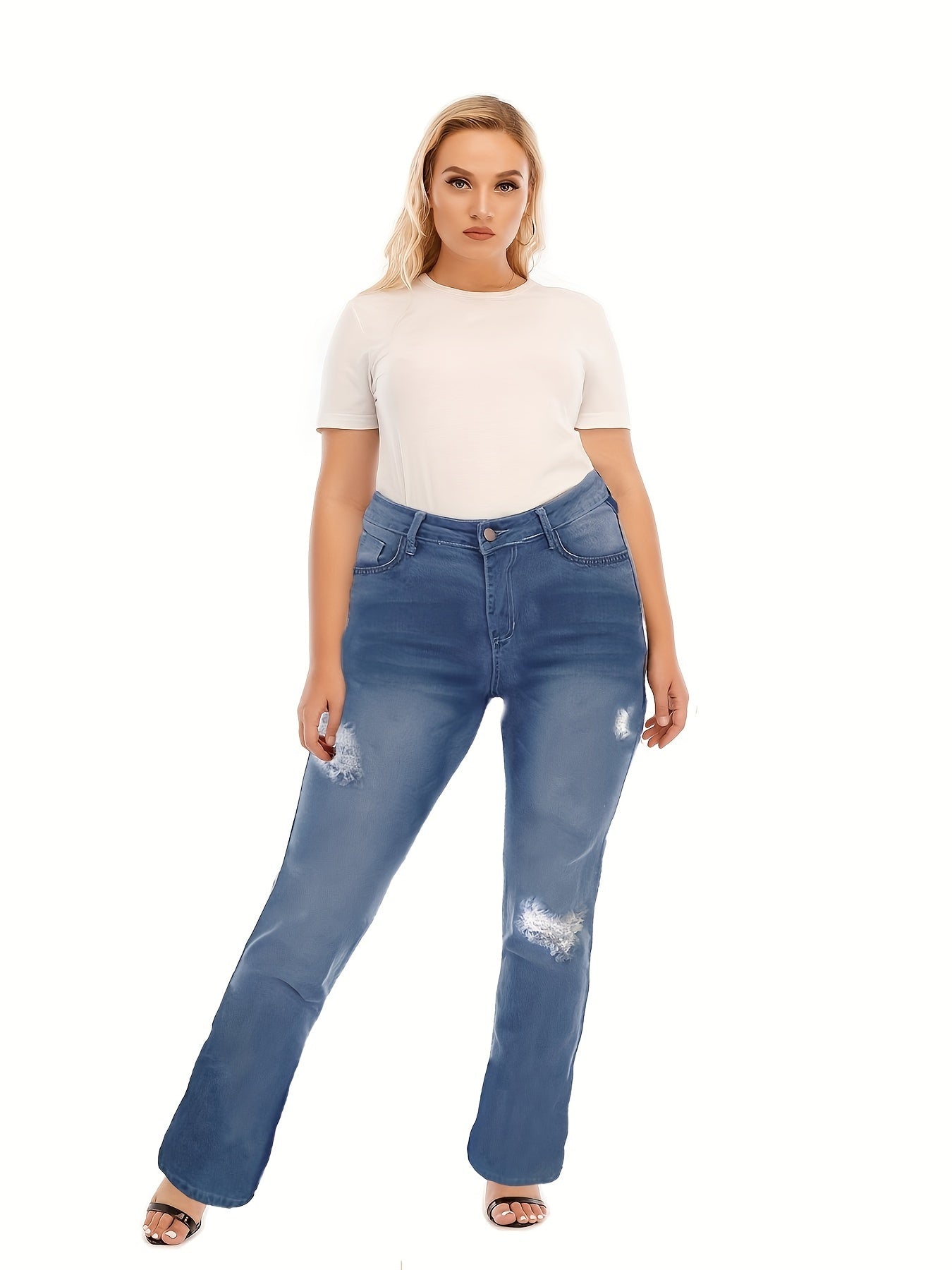 Casual Jeans Women's High Rise Straight