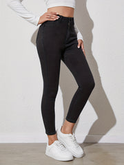 High Waist Skinny Jeans High Rise Slim Fit High Stretch Pencil Denim Pants