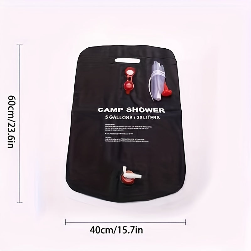 Portable Solar Shower Bag 20L Outdoor Hot Water Bag